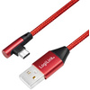 LogiLink Câble USB 2.0, USB-A - USB-C mâle, 0,3 m, rouge