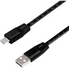 LogiLink Câble USB 2.0 avec règle, USB-A - Micro-USB mâle