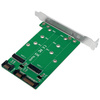 LogiLink Carte d'interface 2x SATA - 2x M.2 SATA SSD