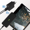 LogiLink Chargeur secteur USB,USB-C PD&1x USB-A Quick Charge