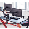 LogiLink Bras support pour deux écrans spécial gaming, noir
