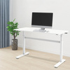 LogiLink Bureau assis-debout, (L)1.400 mm, blanc