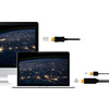 LogiLink Câble HDMI, connecteur HDMI-A + USB-A - DisplayPort