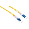 LogiLink Câble patch fibre optique, 2x Duplex LC, OS2, 0,5 m