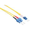 LogiLink Câble patch fibre optique, LC-Duplex-SC-Duplex, 1 m