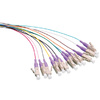 LogiLink Jeu de pigtails fibre optique, LC-Simplex, OM4, 2 m