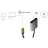 LogiLink Câble adaptateur USB-C - HDMI, 0,15 m, noir/gris