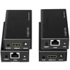 LogiLink Kit d'extension HDMI via LAN, POC/IR, 60 m, noir
