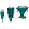 LogiLink Adaptateur USB 2.0 - RS232 9/25 broches + rallonge