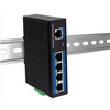 LogiLink Switch industriel Fast Ethernet PoE, 5 ports