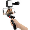 LogiLink Kit de vlogging avec lumière LED, avec microphone