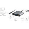 LogiLink Câble adaptateur USB 3.2 Gen 1, gris/noir