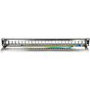 LogiLink Panneau de brassage 19' Keystone, 24 ports, gris