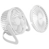 LogiLink Ventilateur de bureau USB, 30 dB, blanc