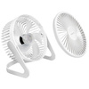 LogiLink Ventilateur de bureau USB, 40 dB, blanc