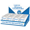 LogiLink Set de chargeurs rapides double USB, blanc