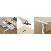 LogiLink Bureau assis-debout, hauteur réglable, électrique