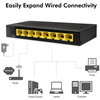 LogiLink Switch de bureau Gigabit Ethernet, 8 ports, noir