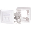 LogiLink Prise RJ45 cat.6, 2x RJ45, blindé, blanc