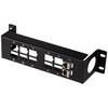 LogiLink Panneau de brassage Keystone 10', 12 ports, noir