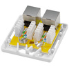 LogiLink Prise RJ45 cat. 6A avec boîtier en saillie, 2x RJ45