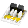 LogiLink Prise RJ45 cat. 6A avec boîtier en saillie, 2x RJ45
