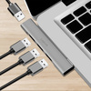 LogiLink Hub USB 3.0 Ultraslim, 4 ports, boîtier aluminium