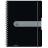 herlitz Cahier à spirales easy orga to go, A4, noir