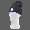 IWH Bonnet avec lampe LED, noir