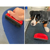 IWH Brosse en caoutchouc pour poils d'animaux, rouge