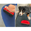 IWH Brosse en caoutchouc pour poils d'animaux, rouge