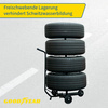GOODYEAR Support de rangement mobile pour 4 pneus/roues