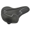 FISCHER Selle pour vélo de randonnée Elastomer, noir / blanc