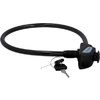 FISCHER Câble antivol pour vélo, longueur : 550 mm, noir