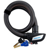 FISCHER Câble antivol pour vélo, longueur : 850 mm, noir