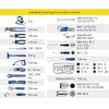 HEYTEC Sac à dos d'outils 'Montage', équipé, 90 pièces