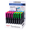 Tombow Surligneur MONO edge, présentoir acrylique de 48