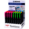 Tombow Surligneur MONO edge, présentoir acrylique de 48