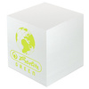 herlitz Bloc-notes cube 'Green', 90 x 90 mm, 80 g/m2, blanc