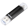 hama Clé USB 3.0 'Laeta Twin', 64 GB, noir