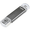 hama Clé USB 2.0 'Laeta Twin', 64 GB, gris