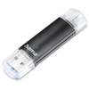 hama Clé USB 3.0 'Laeta Twin', 256 GB, noir