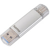 hama Clé USB 3.0/3.1 'C-Laeta', 256 GB, argent
