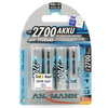 ANSMANN Pile rechargeable NiMH Premium, Mignon AA, 2.700 mAh