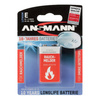 ANSMANN Pile au lithium, durée de vie 10 ans, E-bloc (9V)