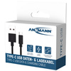 ANSMANN Câble de données & de chargement, USB-A - USB-C, 1 m