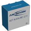 ANSMANN Pile alcaline A27/LR27, 12 V, en lot de 8