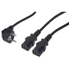 shiverpeaks BASIC-S Câble d'alimentation Y, noir, 1,8 m