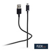 FLEXLINE Câble de raccordement USB, USB-A - USB-B, noir
