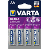 VARTA Pile au lithium 'ULTRA Lithium', Mignon (AA), 2 piles